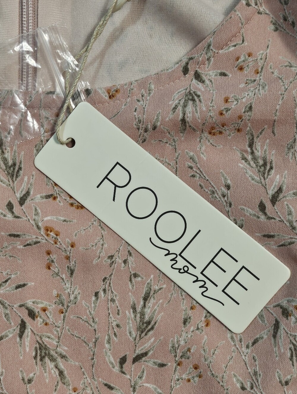 NWT Roolee True Love's Kiss Blush Pink Floral Nursing Mom Ruffle Maxi Dress - Picture 15 of 16